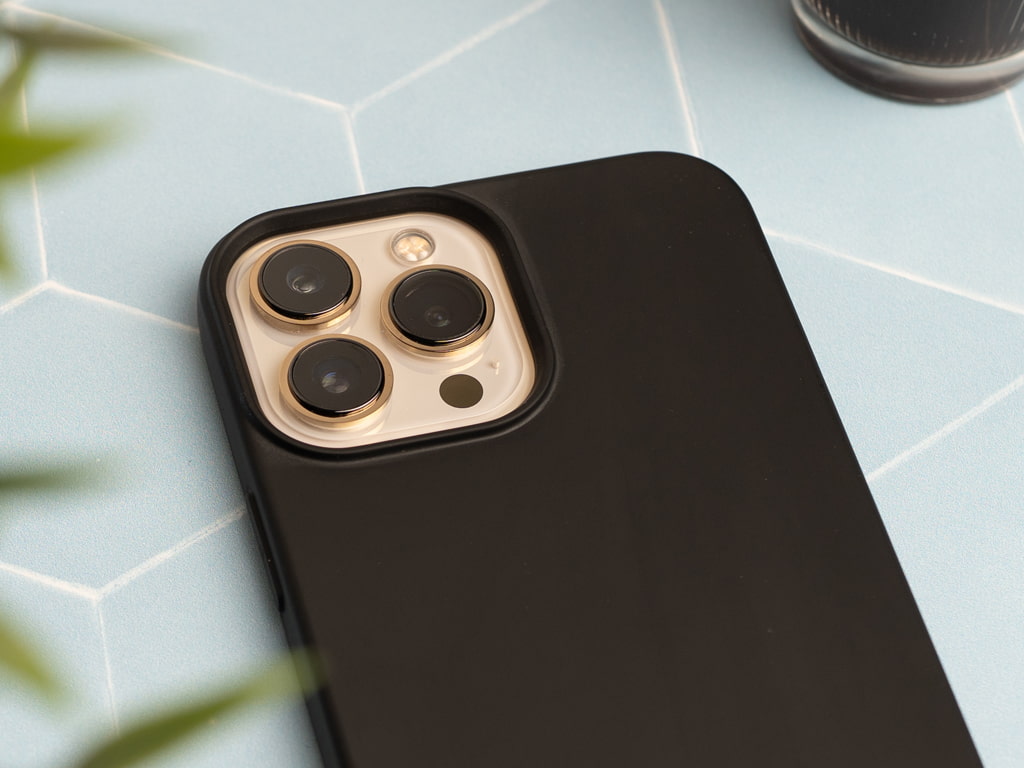 Silikonový kryt na iPhone 13 Pro Max - Černý 4